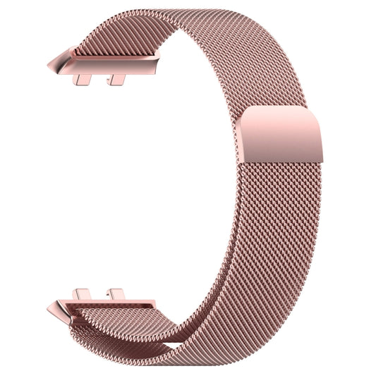 For OPPO Watch 3 Pro Milanese Stainless Steel Metal Watch Band (Rose Pink) by buy2fix