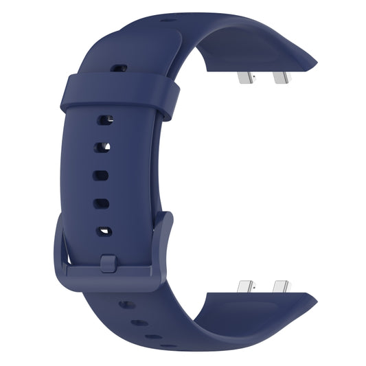 For OPPO Watch 3 Pro Solid Color Soft Silicone Watch Band(Midnight Blue) by buy2fix