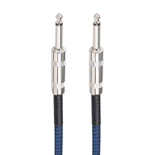 TC048BL 6.35mm Plug Male to Male Electric Guitar Mono Audio Cable, Length:3m by buy2fix
