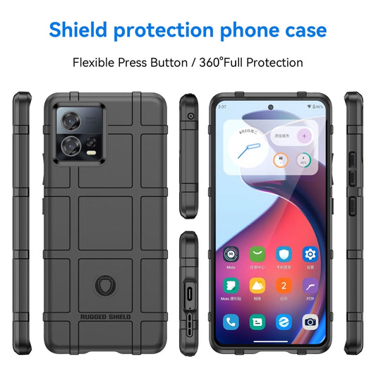 For Motorola Edge 30 Fusion Full Coverage Shockproof TPU Case(Black) by buy2fix