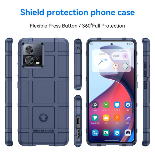 For Motorola Edge 30 Fusion Full Coverage Shockproof TPU Case(Blue) - Motorola Cases by buy2fix | Online Shopping UK | buy2fix