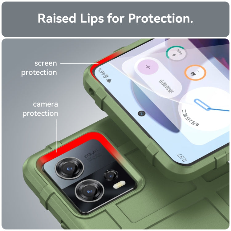 For Motorola Edge 30 Fusion Full Coverage Shockproof TPU Case(Green) by buy2fix