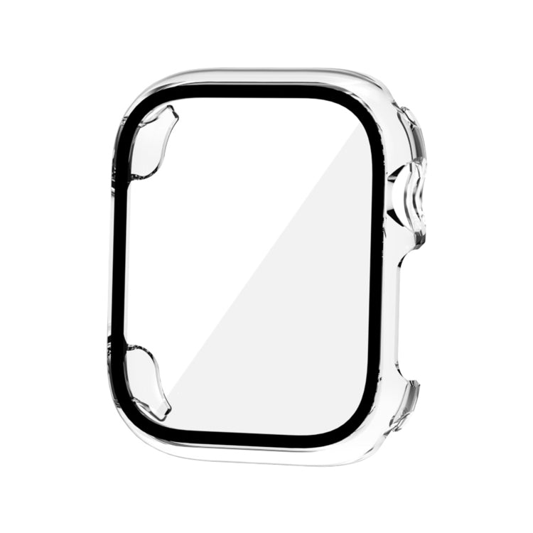 Tempered Glass Film PC Watch Case For Apple Watch Series 9 / 8 / 7 45mm(Transparent) - Watch Cases by buy2fix | Online Shopping UK | buy2fix