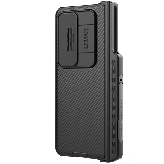 For Samsung Galaxy Z Fold4 5G NILLKIN Black Mirror Pro Series Camshield PC Phone Case with Pen Slot, Set Version(Black) - Galaxy Z Fold4 5G Cases by NILLKIN | Online Shopping UK | buy2fix