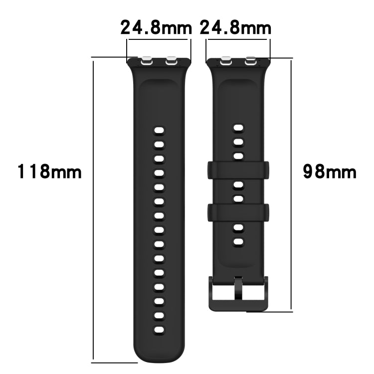 For OPPO Watch 3 Solid Color Soft Silicone Watch Band(White) by buy2fix