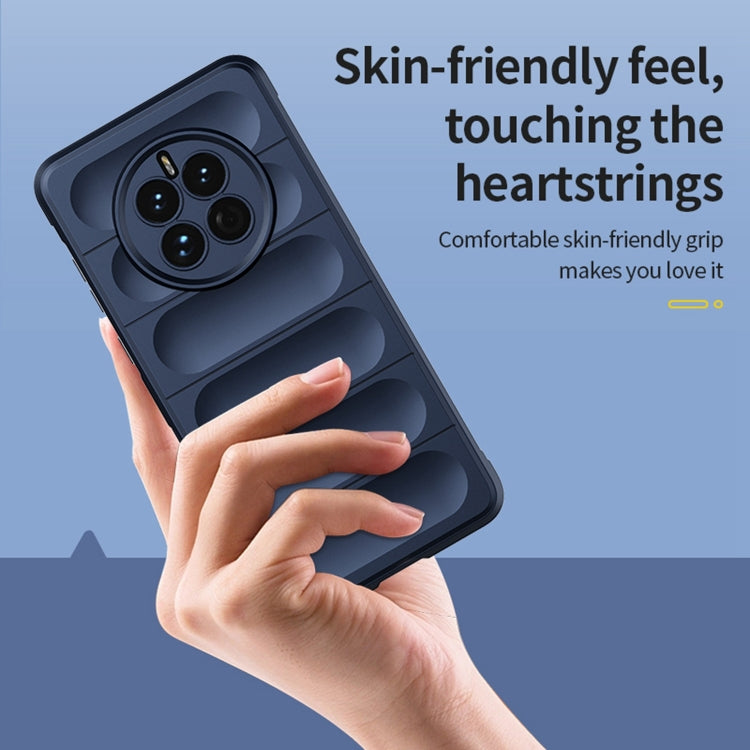 For Huawei Mate 50 Pro Magic Shield TPU + Flannel Phone Case(Purple) - Huawei Cases by buy2fix | Online Shopping UK | buy2fix