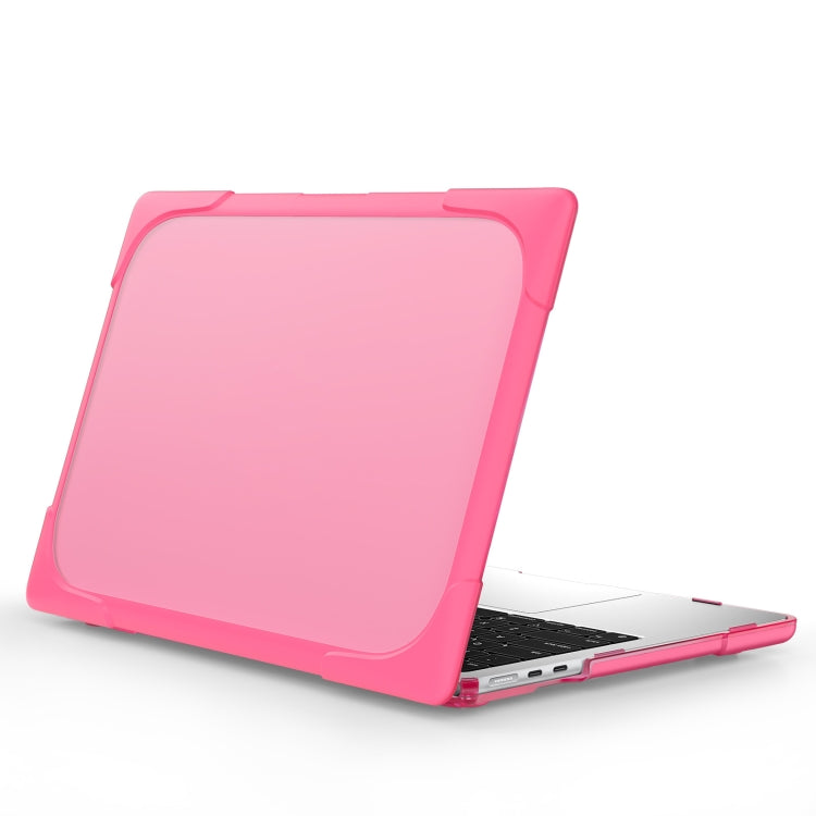 For MacBook Air 13.6 inch A2681 2022 / M3 2024 A3113 / M4 2025 A3240 TPU + PC Two-color Anti-fall Laptop Protective Case(Rose Red) - MacBook Air Cases by buy2fix | Online Shopping UK | buy2fix