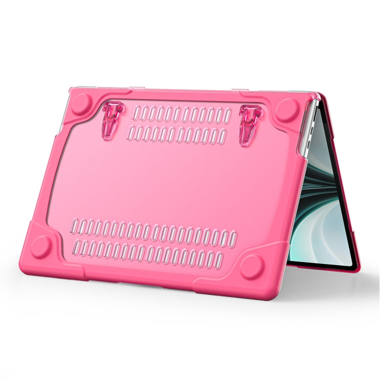 For MacBook Air 13.6 inch A2681 2022 / M3 2024 A3113 / M4 2025 A3240 TPU + PC Two-color Anti-fall Laptop Protective Case(Rose Red) - MacBook Air Cases by buy2fix | Online Shopping UK | buy2fix