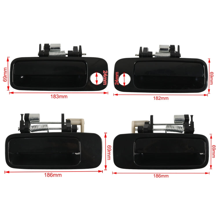 A7772 4 in 1 Car Outside Door Handle 69220-AA010 for Toyota Camry 1997-2001 - Door Handles by buy2fix | Online Shopping UK | buy2fix