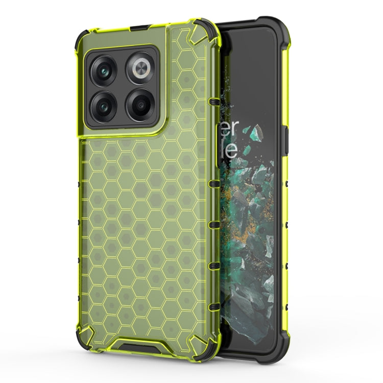 For OnePlus 10T Honeycomb Phone Case(Green) - OnePlus Cases by buy2fix | Online Shopping UK | buy2fix
