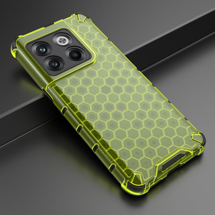 For OnePlus 10T Honeycomb Phone Case(Green) - OnePlus Cases by buy2fix | Online Shopping UK | buy2fix