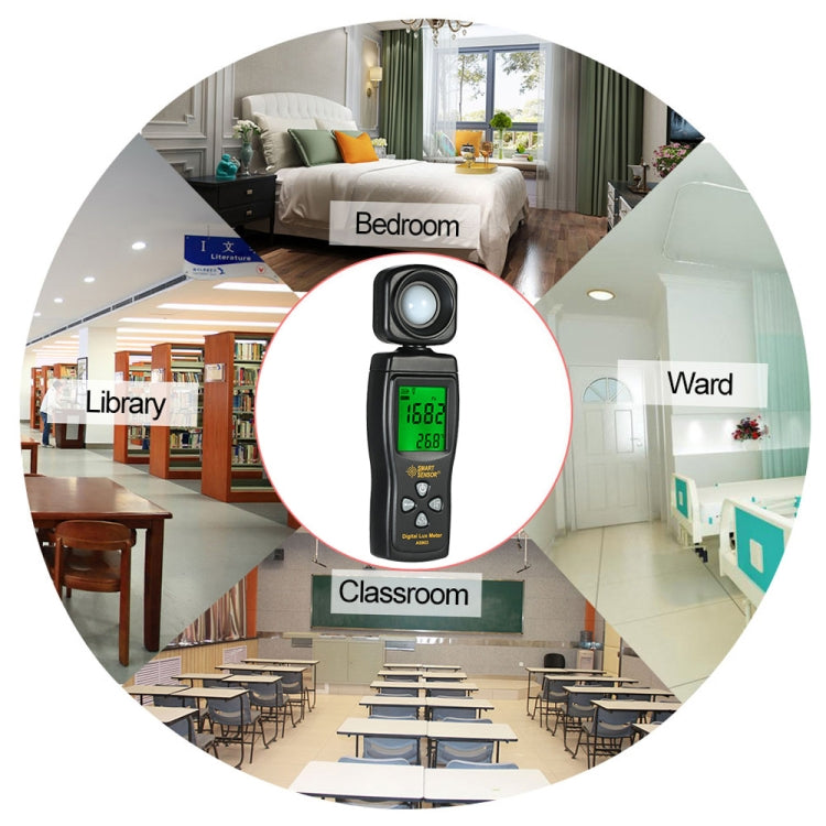 SmartSensor AS803 Handheld Digital Lux Meter by SMART SENSOR