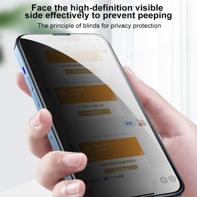 For iPhone 14 WEKOME 9D Curved Privacy Tempered Glass Film - iPhone 14 Tempered Glass by WK | Online Shopping UK | buy2fix