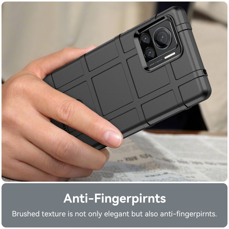For Motorola Moto Edge 30 Ultra Rugged Shield Full Coverage Shockproof TPU Phone Case(Black) - Motorola Cases by buy2fix | Online Shopping UK | buy2fix