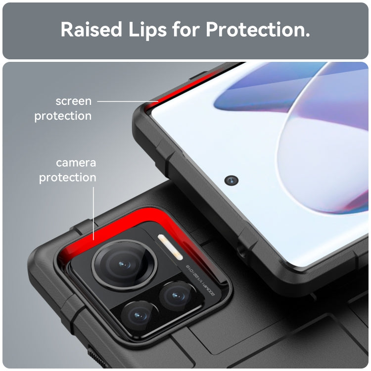 For Motorola Moto Edge 30 Ultra Rugged Shield Full Coverage Shockproof TPU Phone Case(Black) - Motorola Cases by buy2fix | Online Shopping UK | buy2fix