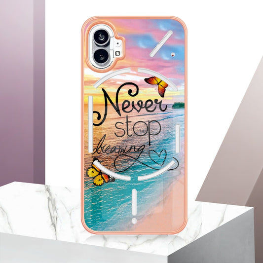 For Nothing Phone 1 Electroplating IMD TPU Phone Case with Ring(Dream Butterfly) by buy2fix