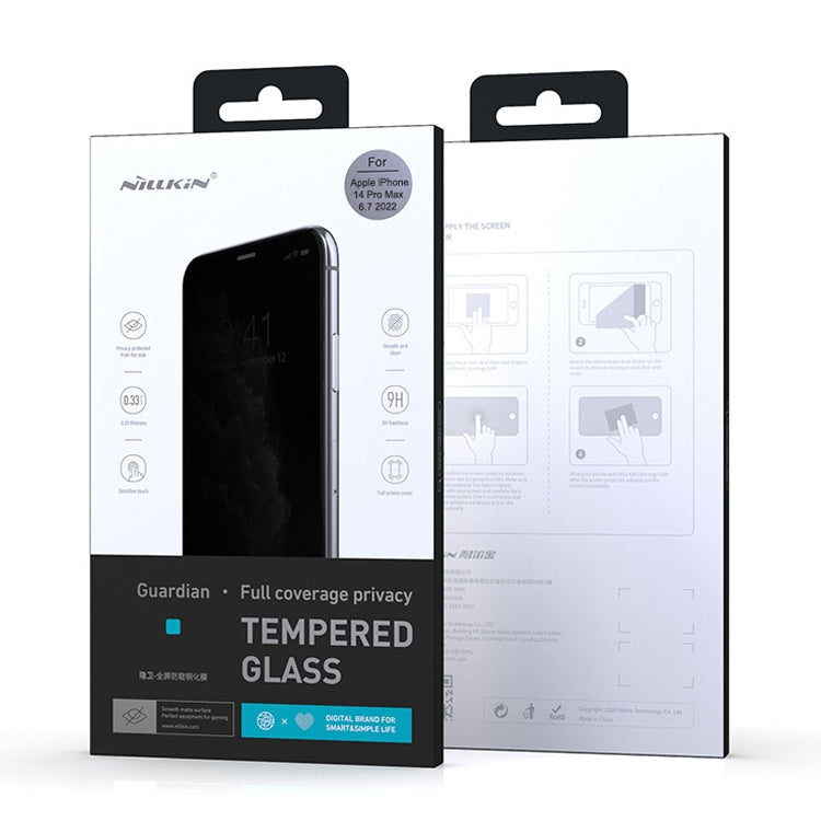 For iPhone 14 Pro Max NILLKIN Fog Mirror 0.33mm 9H Full Screen Matte Tempered Glass Film by NILLKIN