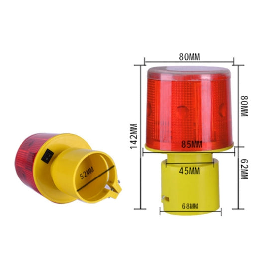 Night Solar Safety Warning Flash Light, Specification:02 Sleeve(Yellow) by buy2fix