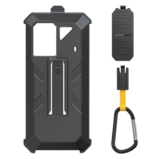 For Ulefone Power Armor 18 Ultra / 18T / 18T Ultra / 19 / 19T Ulefone Back Clip Phone Case with Carabiner (Black) - Ulefone Cases by Ulefone | Online Shopping UK | buy2fix