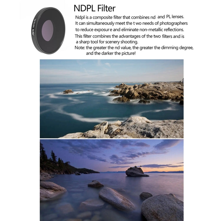 JSR LS ND16PL Lens Filter For DJI Osmo Action 3 by buy2fix