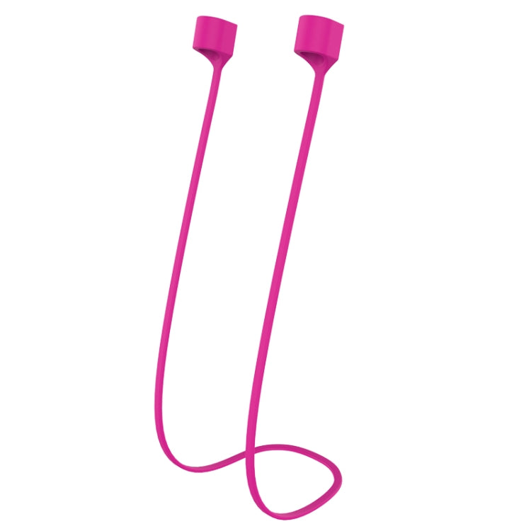 For AirPods Pro 2 Bluetooth Headset Anti-lost Rope Magnetic Silicone Lanyard(Rose Red) - Anti-lost & Holder by buy2fix | Online Shopping UK | buy2fix