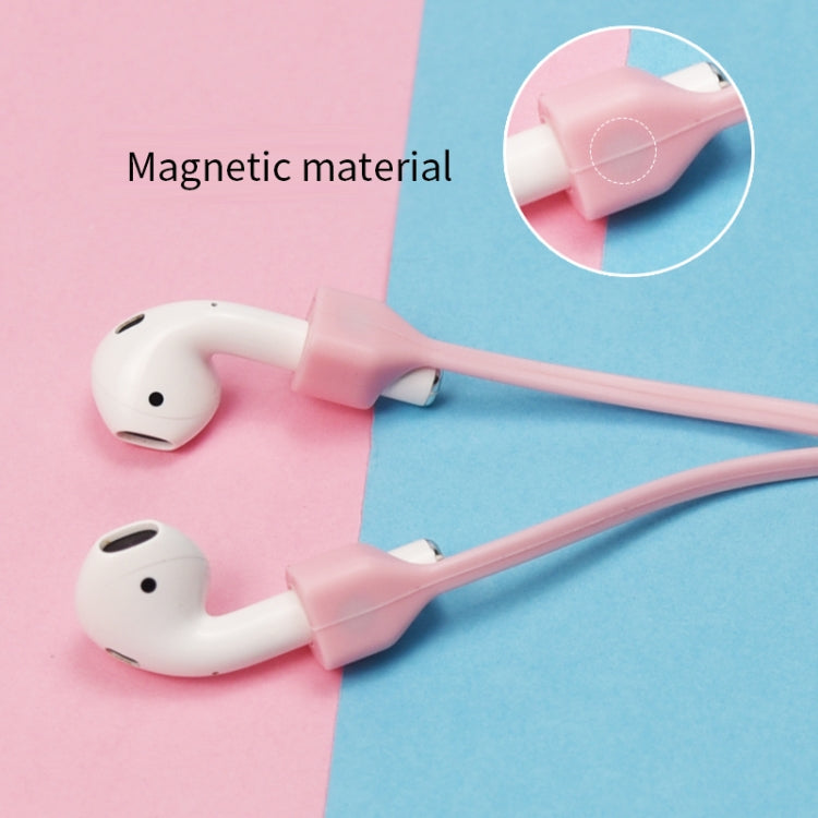 For AirPods Pro 2 Bluetooth Headset Anti-lost Rope Magnetic Silicone Lanyard(Rose Red) - Anti-lost & Holder by buy2fix | Online Shopping UK | buy2fix