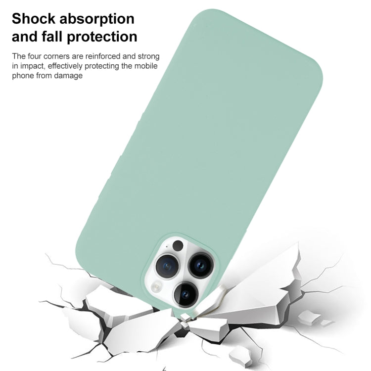 For iPhone 14 Solid Silicone Phone Case(Sea Blue) - Apple Accessories by buy2fix | Online Shopping UK | buy2fix