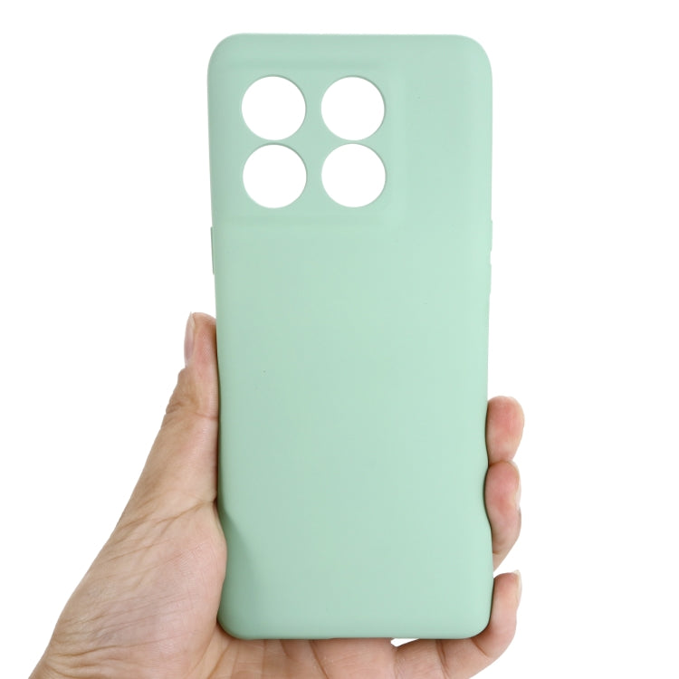 For OnePlus 10T 5G / ACE Pro Pure Color Liquid Silicone Shockproof Phone Case(Green) - OnePlus Cases by buy2fix | Online Shopping UK | buy2fix