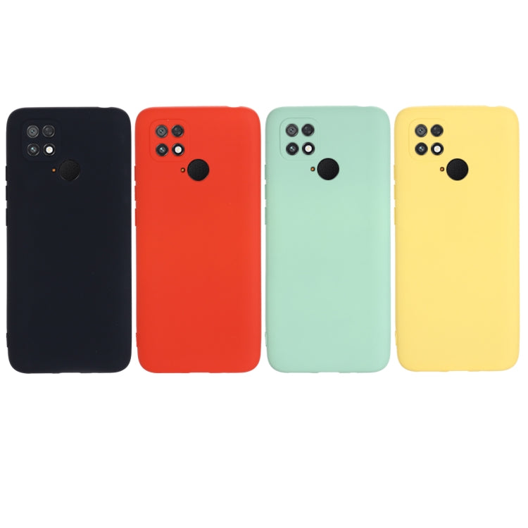 For Xiaomi Poco C40 / Redmi 10 Power / Redmi 10 India Pure Color Liquid Silicone Shockproof Phone Case(Black) by buy2fix