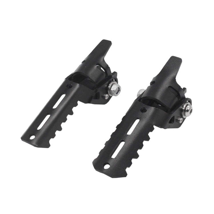 For BMW R1250GS R1200 GS ADV Motorcycle 22-25mm Front Folding Foot Pegs Footrests Clamps(Black) - Others by buy2fix | Online Shopping UK | buy2fix