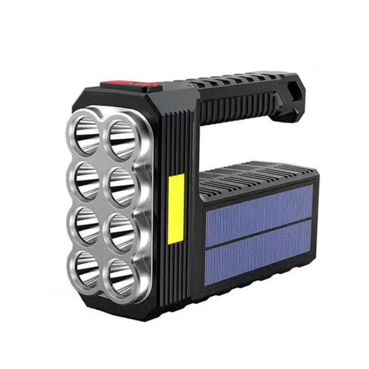 Solar Charging Super Bright Waterproof 8 LED Camping Flashlight Lamp - LED Flashlight by buy2fix | Online Shopping UK | buy2fix