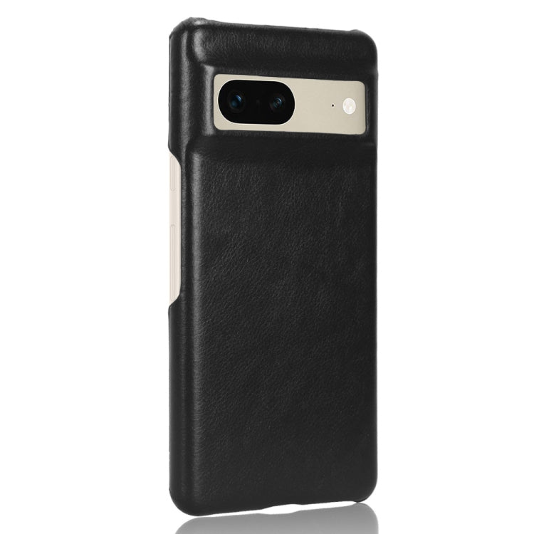 For Google Pixel 7 5G Shockproof Litchi Texture PC + PU Case(Black) - Google Cases by buy2fix | Online Shopping UK | buy2fix