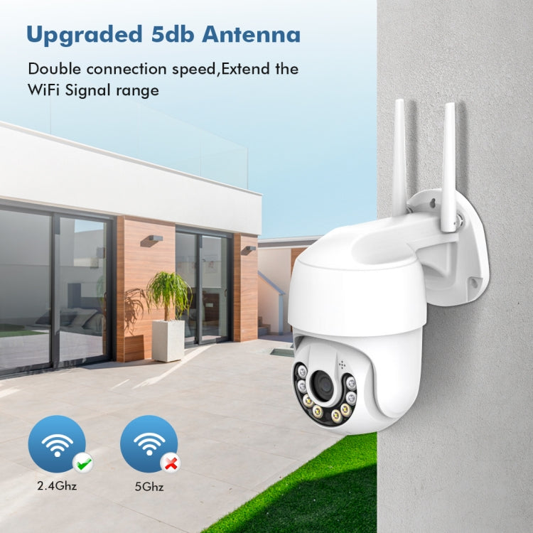 QX59 1920 x 1080P HD 2MP Wireless WiFi Smart Surveillance Camera Support Night Vision & Motion Detection & Two-way Audio & TF Card, Specification:UK Plug - Wireless Camera by buy2fix | Online Shopping UK | buy2fix