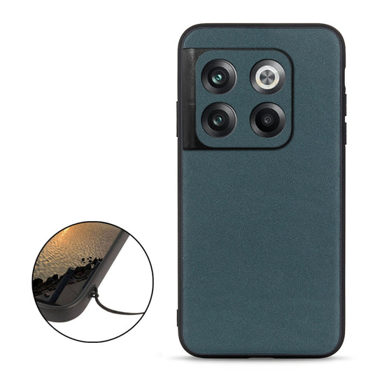 For OnePlus Ace Pro / 10T Lambskin Texture Genuine Leather Phone Case(Green) by buy2fix