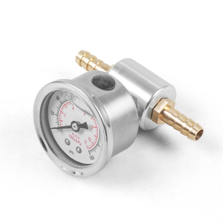 Universal Car 1/8 NPT 0-160 psi Fuel Pressure Gauge with Adaptor - Car Modification by buy2fix | Online Shopping UK | buy2fix