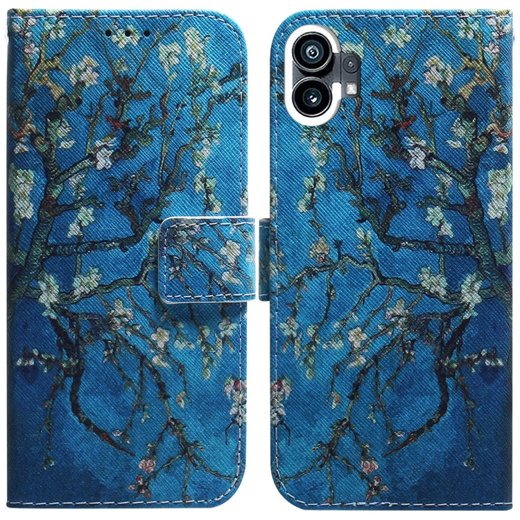 For Nothing Phone 1 Coloured Drawing Leather Phone Case(Apricot) - Nothing Cases by buy2fix | Online Shopping UK | buy2fix