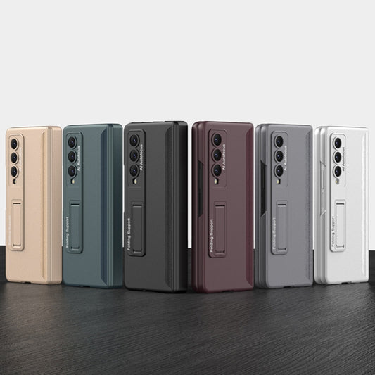 For Samsung Galaxy Z Fold4 GKK Integrated Magnetic Hinge Folding Phone Case(Champagne Gold) by GKK