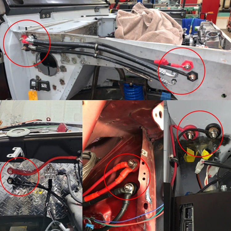 1 Pair Car Battery Charger Studs Battery Terminal Connectors - Booster Cable & Clip by buy2fix | Online Shopping UK | buy2fix