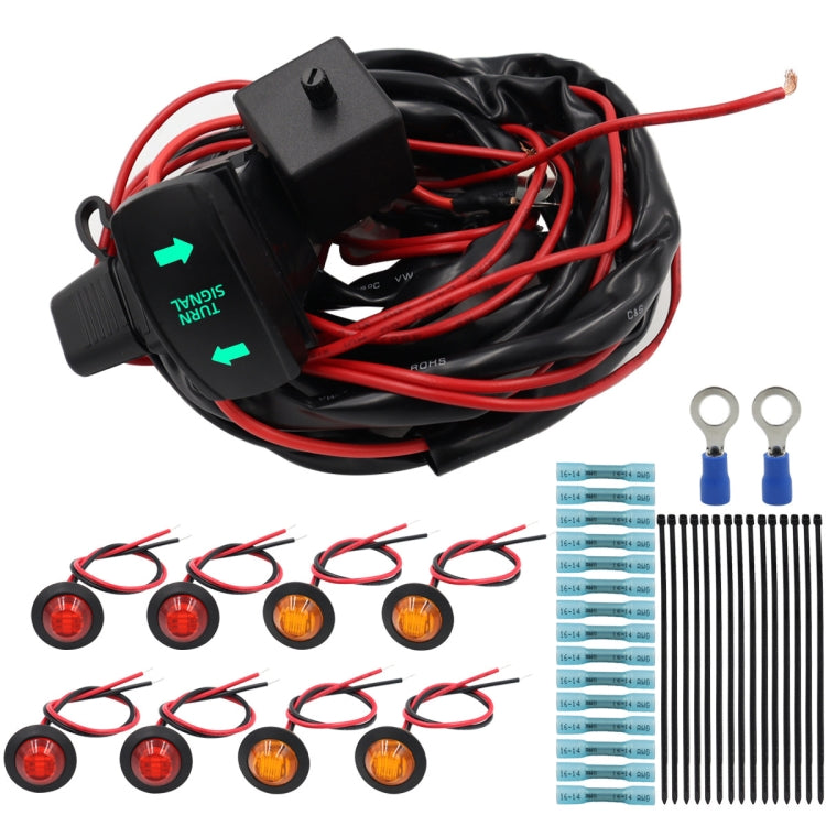 For UTV / ATU Car Turn Signal Light Toggle Switch Turn Signal Kit, Style:Vertical Green Turn Switch - Car Light Accessories by buy2fix | Online Shopping UK | buy2fix