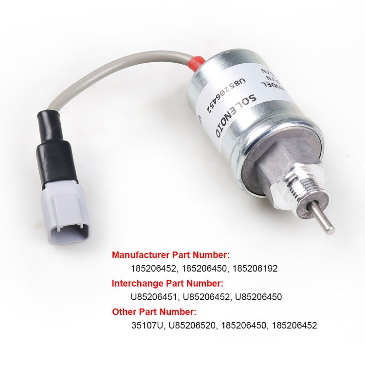 For Perkins 8000 Excavator Flameout Solenoid Valve U85206451 - Engine Fittings by buy2fix | Online Shopping UK | buy2fix