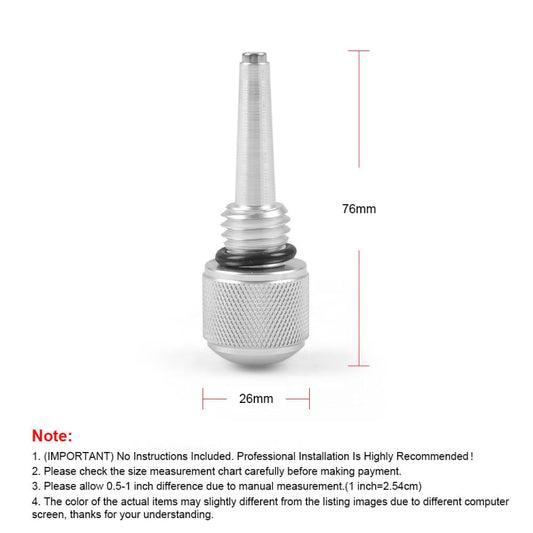 For WEN Yamaha Predator M18 x 2.5 Inverter Generator Magnetic Dipstick(Silver) by buy2fix