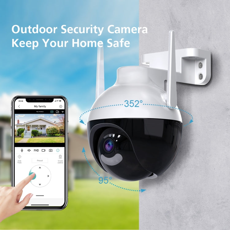 A18 4MP HD Wireless WiFi Smart Surveillance Camera, Specification:UK Plug - Wireless Camera by buy2fix | Online Shopping UK | buy2fix