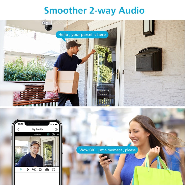 A18 4MP HD Wireless WiFi Smart Surveillance Camera, Specification:UK Plug - Wireless Camera by buy2fix | Online Shopping UK | buy2fix