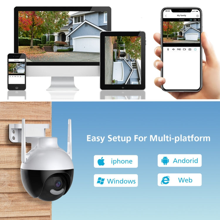 A18 4MP HD Wireless WiFi Smart Surveillance Camera, Specification:UK Plug - Wireless Camera by buy2fix | Online Shopping UK | buy2fix