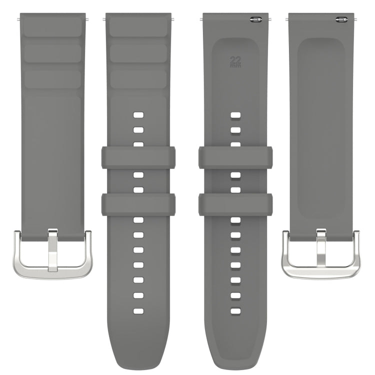 For Amazfit GTR 4 22mm Silicone Watch Band(Dark Grey) - Watch Bands by buy2fix | Online Shopping UK | buy2fix