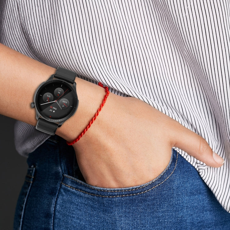 For Amazfit GTR 4 22mm Silicone Watch Band(Black) - Watch Bands by buy2fix | Online Shopping UK | buy2fix