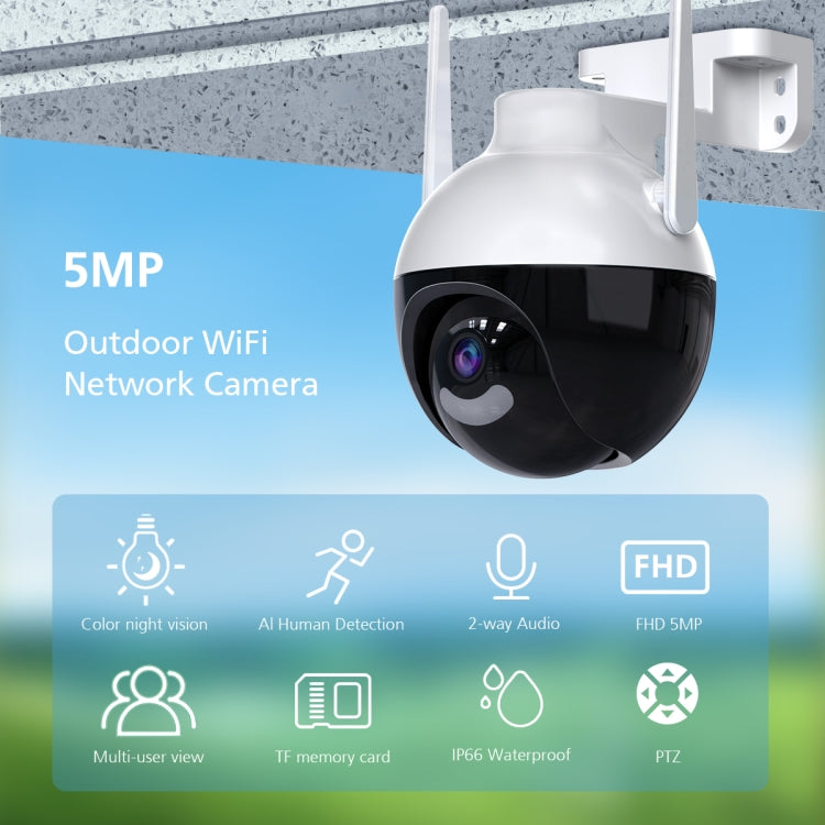 A18 8MP HD Wireless WiFi Smart Surveillance Camera, Specification:UK Plug - Wireless Camera by buy2fix | Online Shopping UK | buy2fix