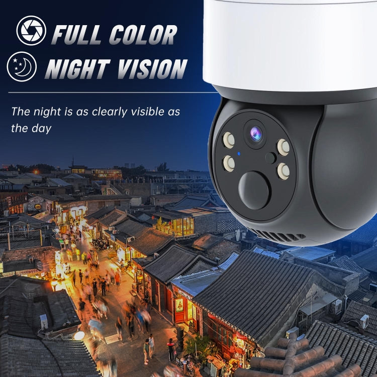 T34 2MP HD IP66 Waterproof Wireless WiFi Solar Camera(Black) - Wireless Camera by buy2fix | Online Shopping UK | buy2fix