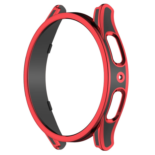 For Samsung Galaxy Watch4 40mm Hanging Sculpture Two-color Protective Watch Case with Tempered Glass Film(Red) by buy2fix