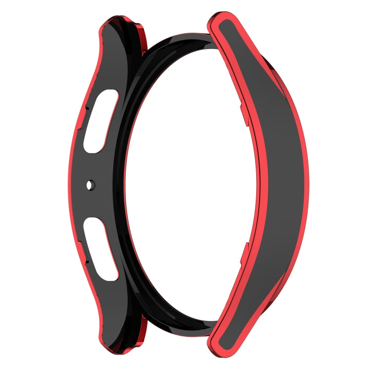 For Samsung Galaxy Watch4 40mm Hanging Sculpture Two-color Protective Watch Case with Tempered Glass Film(Red) - Watch Cases by buy2fix | Online Shopping UK | buy2fix